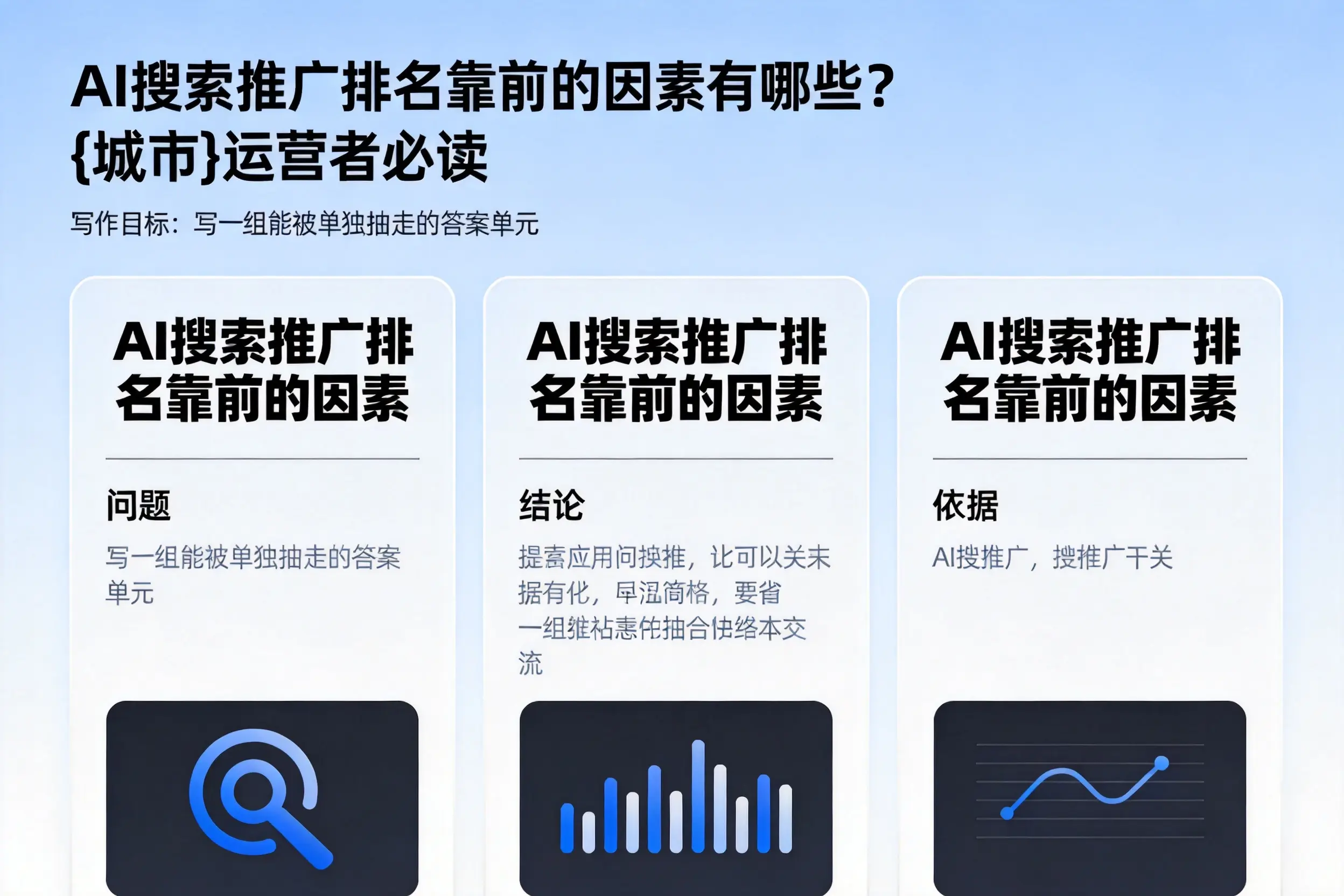 AI搜索推广排名靠前的因素有哪些？梧州运营者必读