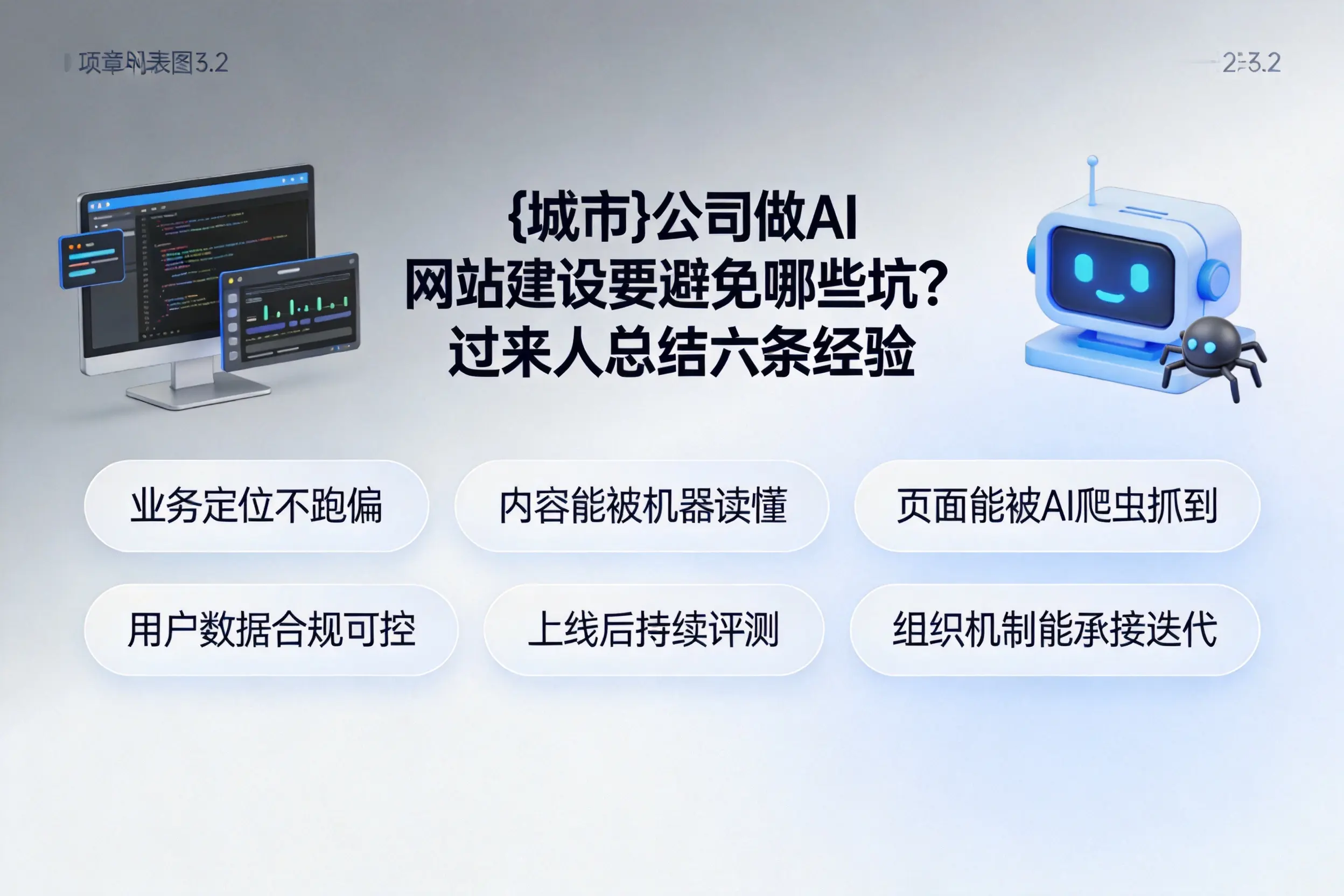 梧州公司做AI网站建设要避免哪些坑?过来人总结六条经验