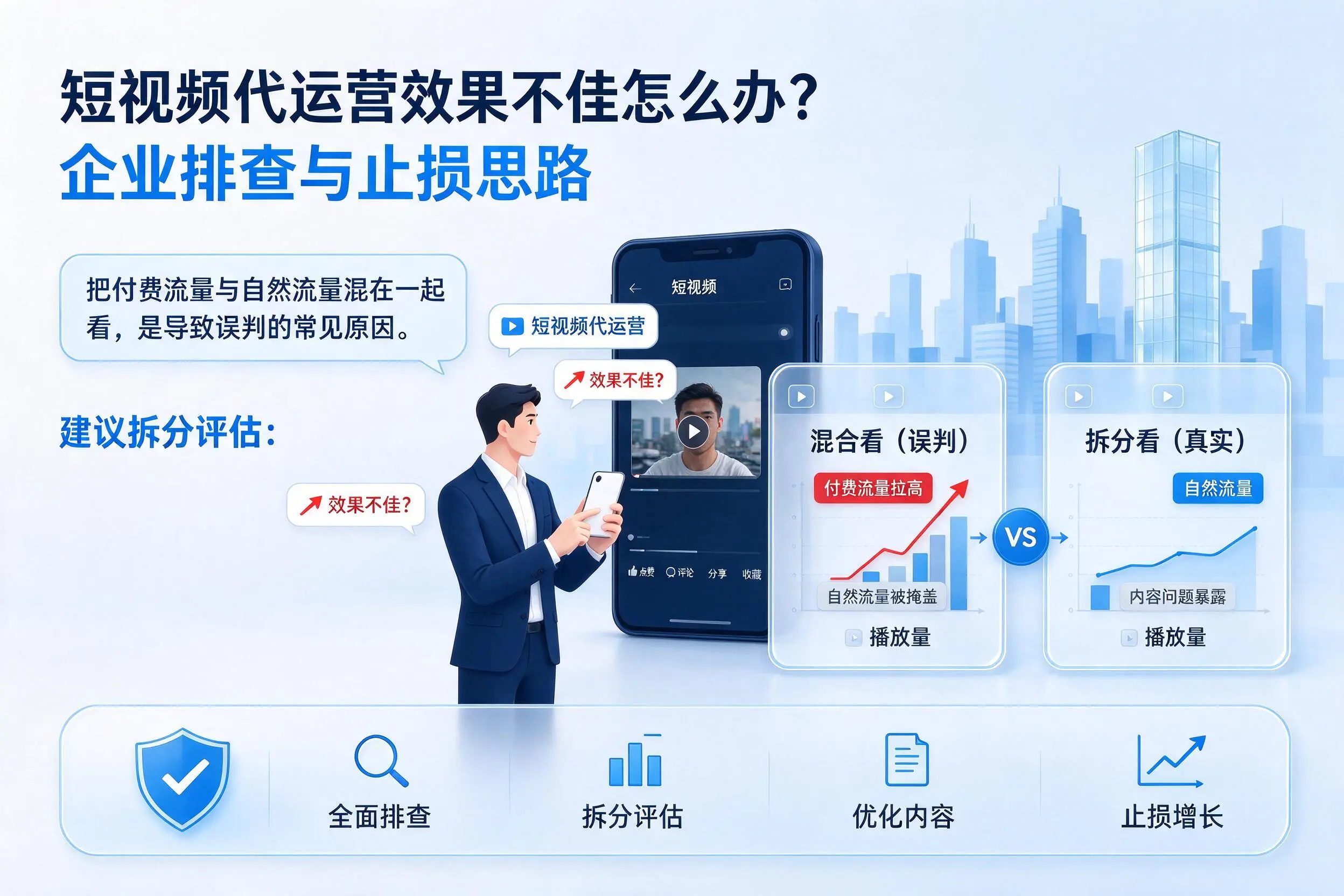 短视频代运营效果不佳怎么办?梧州企业排查与止损思路
