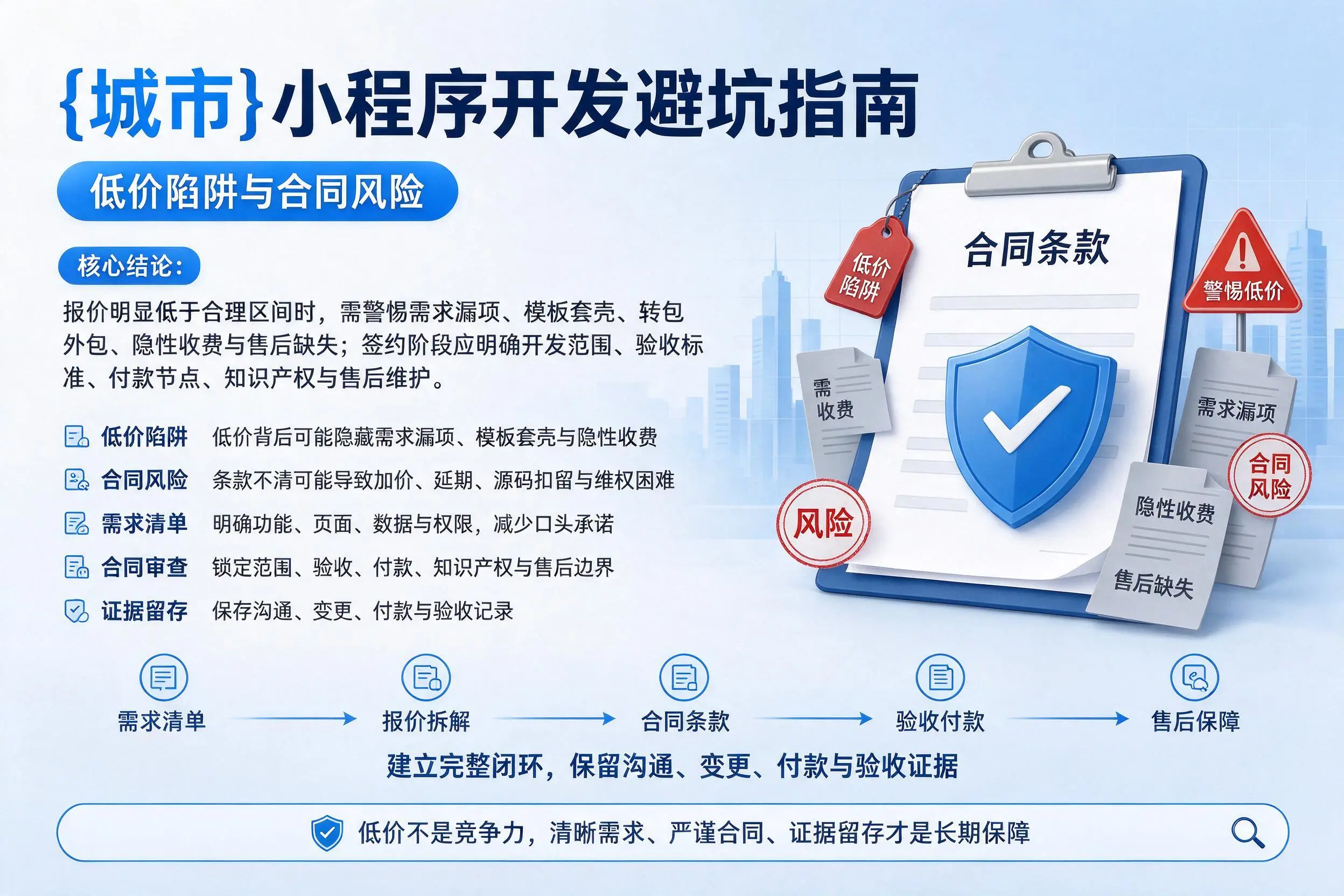 梧州小程序开发避坑指南:低价陷阱与合同风险