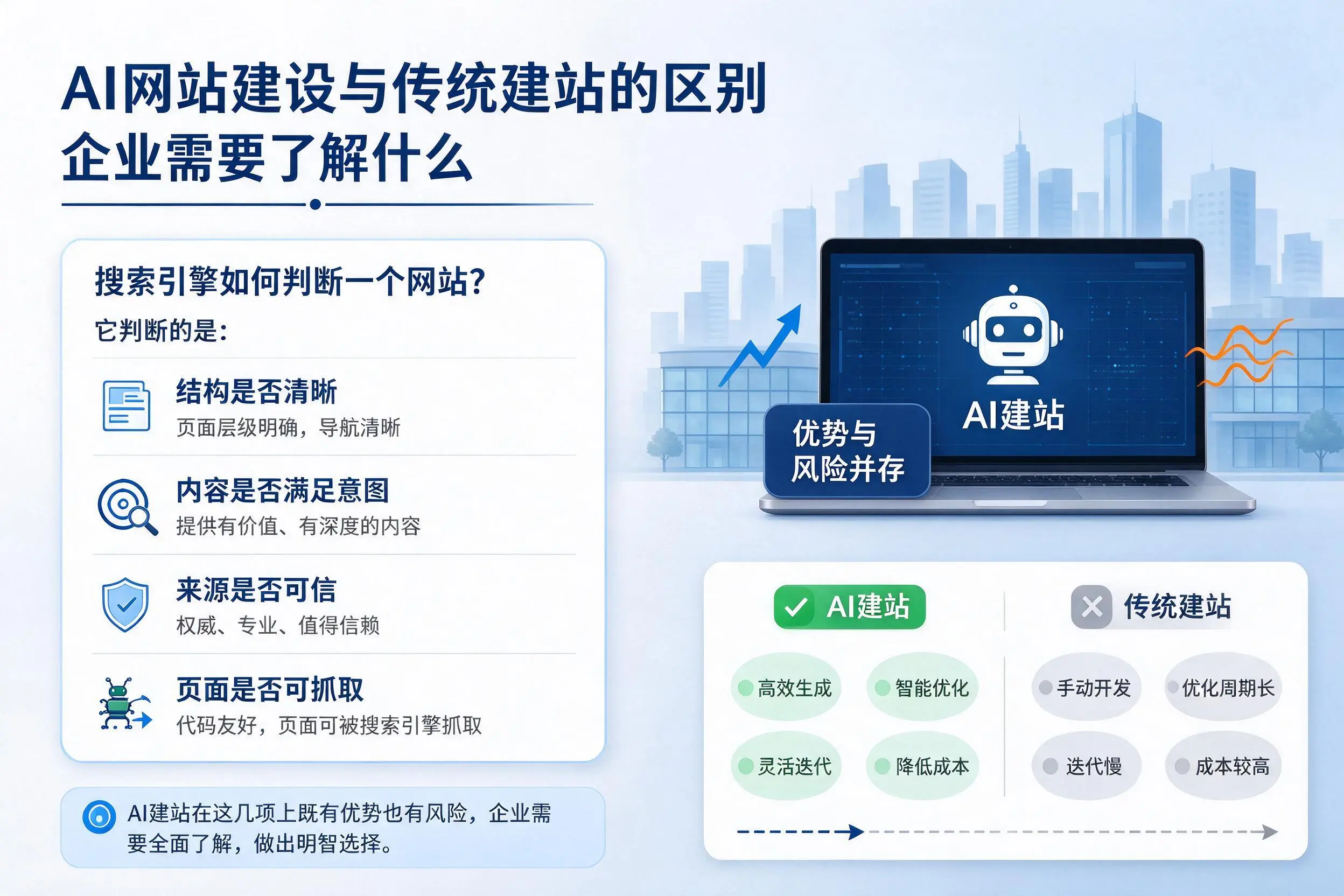 AI网站建设与传统建站的区别,梧州企业需要了解什么
