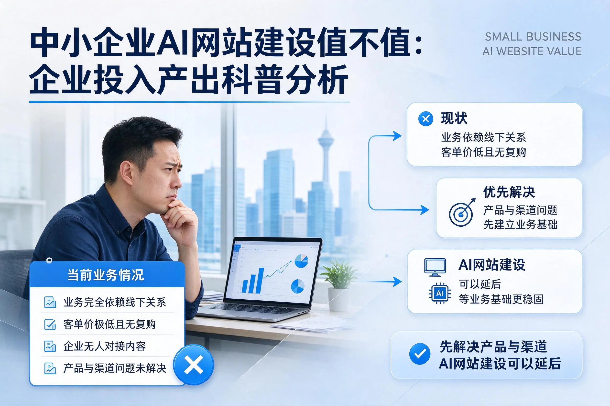 中小企业AI网站建设值不值:梧州企业投入产出科普分析