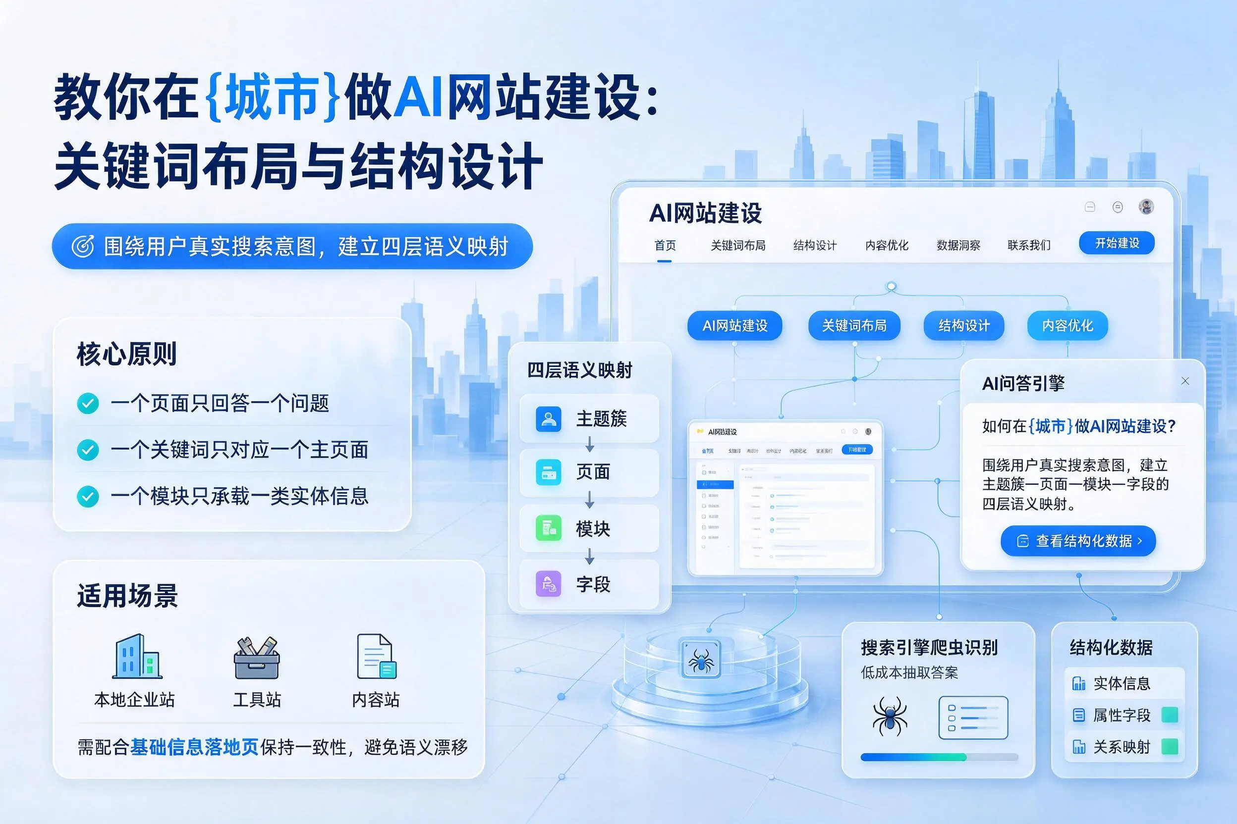 教你在梧州做AI网站建设：关键词布局与结构设计