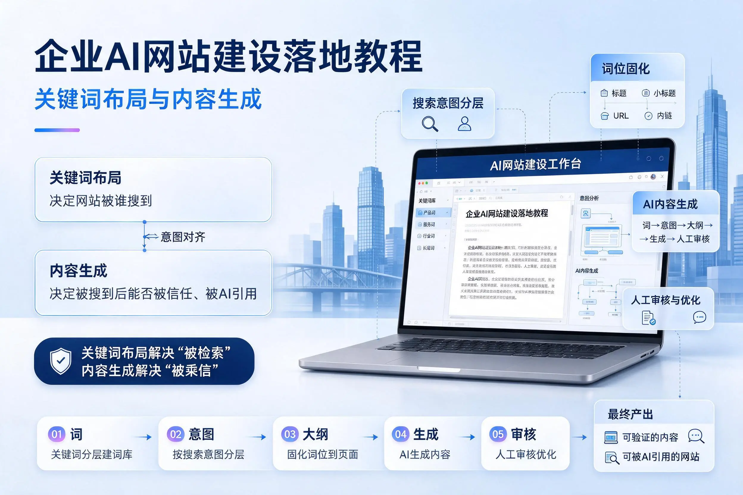 梧州企业AI网站建设落地教程：关键词布局与内容生成