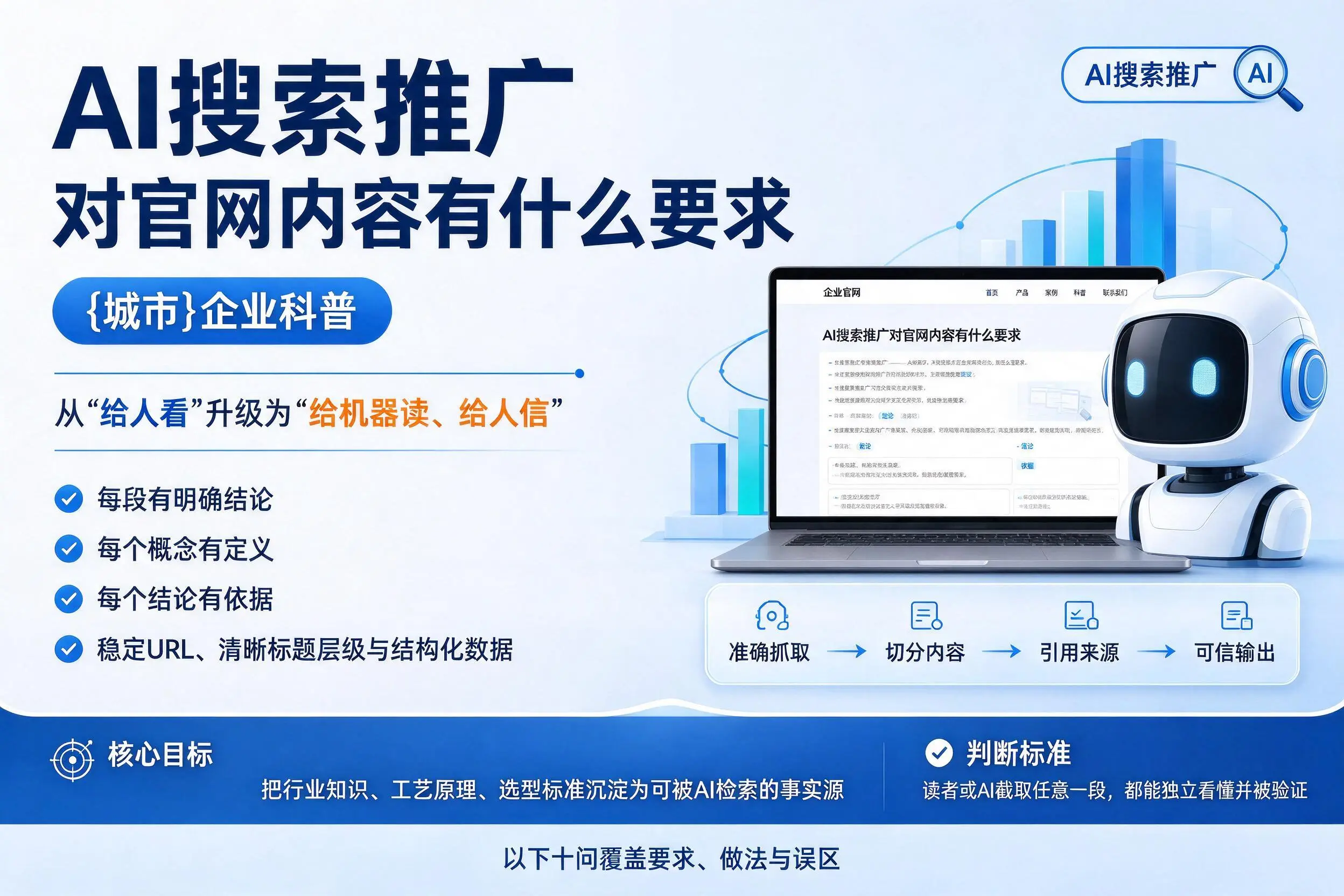 AI搜索推广对官网内容有什么要求，梧州企业科普